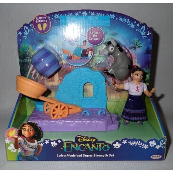Disney Encanto LUISA‎ MADRIGAL SUPER STRENGTH SET Barrel Donkey 2022 New - Picture 1 of 3